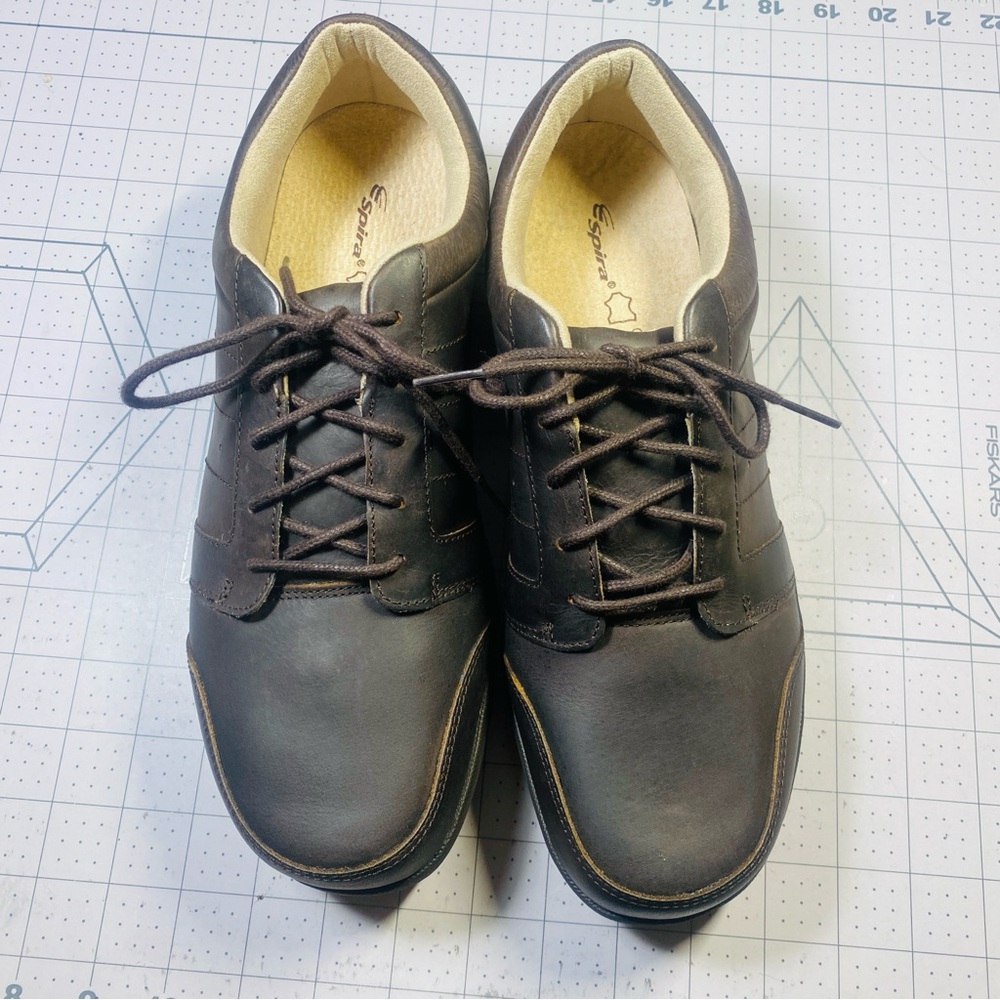 Brand New Spira Genuine Leather Men Walking Shoes,Size 10W